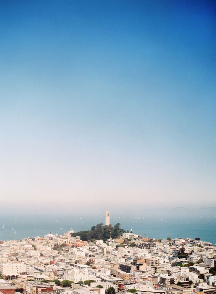 Coit Tower from the Flood Mansion, Beautiful Wedding Day